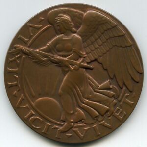 Rare! 1919 City of Detroit Soldiers Memorial Medal World War I, WWI Paul Manship