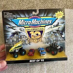 Micro Machines Best of 1992 NIB Dually Atom Car Monster Truck Clean Set RARE!!