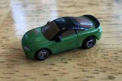 Vtg Galoob Micro Machines Mitsubishi Eclipse Black Top Green Body Rare