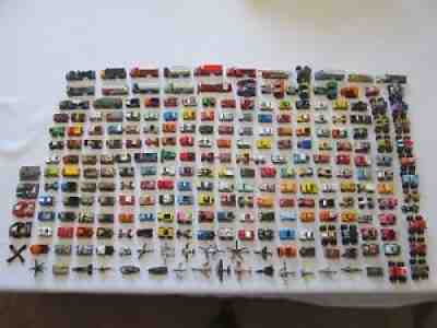 VTG Vintage 240 + Micro Machines Galoob Lot -Cars , Trucks , Trains , Carry Case