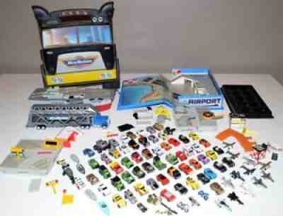 Vintage Micro Machines Huge Lot Vehicles, Carrying Case, Aircraft Carrier & More