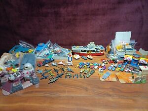 1980-90s Galoob Micro Machines Parts Lot Assortment Vehicles, Figures, Car Wash