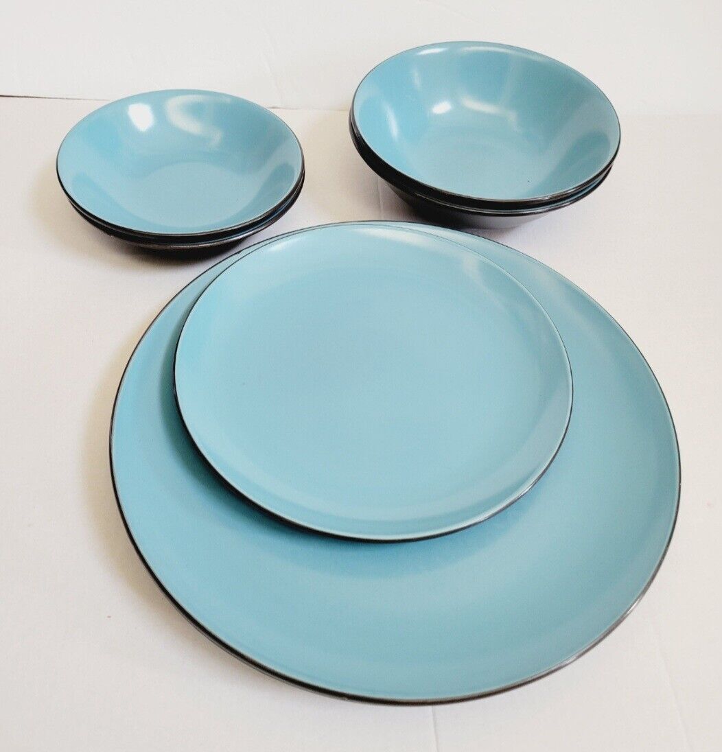 7 pc Mikasa Terra Stone Pacific Blue #7153 Fruit Cereal Bowls Plates - Sold  for $98.54 | Mikasa Price Reference, image size:1052x1096