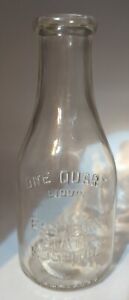 Quart Eastern State Hospital Milk Dairy Bottle Lexington Kentucky Fayette County