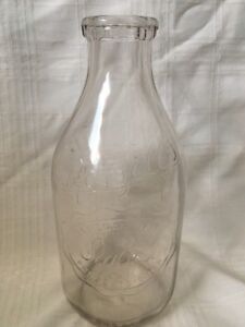 Vintage Half Gallon Milk Bottle Roszell's Sealtest Dairy Peoria Illinois 1946