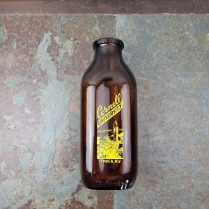 Vintage Milk Bottle Cornell University Dairy Farm Ithaca NY RARE