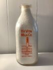 HY VITA MILK CO. “OLD BARNEY” Very Rare One Quart Milk Bottle Ship Bottom, NJ ?