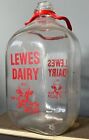 LEWES DAIRY GALLON MILK BOTTLE HAPPY COW ADVERTISING Sign