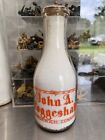 John A. Coggeshall - Milk Bottle Quart - Norwich Connecticut