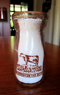 1940s BENTLEY &SONS Fairbanks ALASKA 1/4Pint AK. dairy milk bottle COW 2CLR GILL