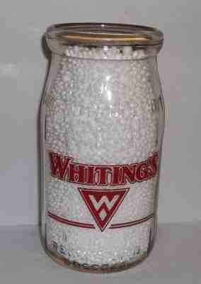 Whiting's Milk Boston MA. Pint Pyro Wide Mouth Jar Store