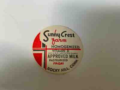 Sunny Crest Farm Dairy Milk Bottle Cap - Rocky Hill, CT