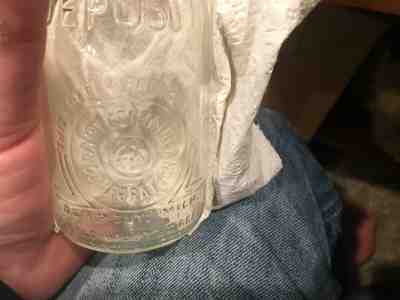 Vintage Milk Bottle, Dairy Container Corporation, Detroit, Michigan, Half Pint 2