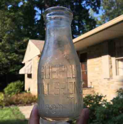 Pt Milk Bottle Supplee Wills Jones Philadelphia PA Emb Rare Misspelled Supplle