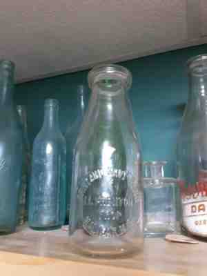 SCARCE Army & Navy Brenton Halifax Nova Scotia Vintage Milk bottle 