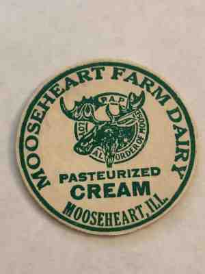 Mooseheart Farm Dairy (Loyal Order of Moose) Milk Bottle Cap - Mooseheart, IL