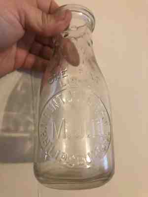 Mount joy dairy pint milk bottle philipsburg, new york