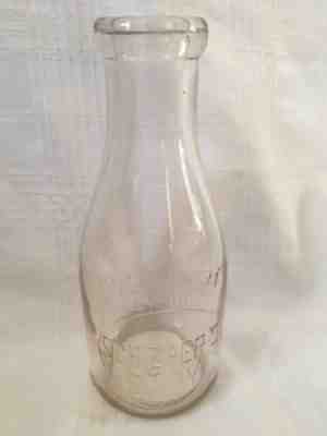 Vintage Quart Milk Bottle Schierers Dairy Peoria Illinois Schierer's