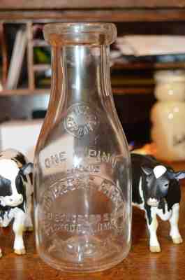 TREP MILK BOTTLE HIWAASSEE FARM DAIRY BRADFORD JERSEY HUNTERSVILLE NC