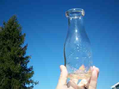 HILL TOP DAIRY MILK BOTTLE, SPARTANBURG, SC., SOUTH CAROLINA MILK BOTTLES, PINT