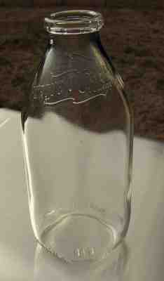Purdue University Creamery quart milk bottle Lafayette Indiana Very Rare 