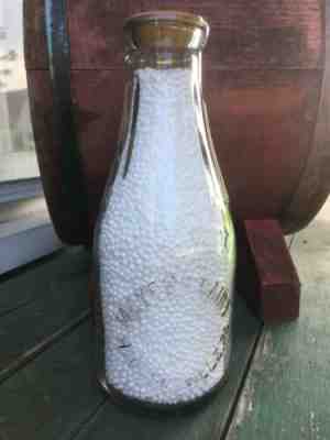 Antique One Quart Milk Bottle Embossed Meyers Dairy Hooversville Pa