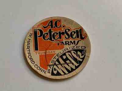 A.C. Petersen Farms Dairy Milk Bottle Cap - West Hartford, CT