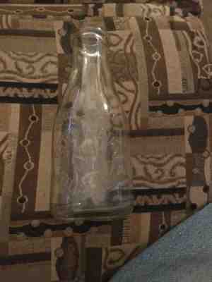 Vintage Rare Jellico Cream Co. 1 Qt Milk Bottle From Jellico Tn Tennessee