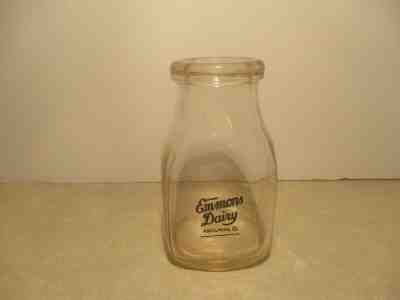 Emmons Dairy Half Pint Milk Bottle of Ashland, Ohio