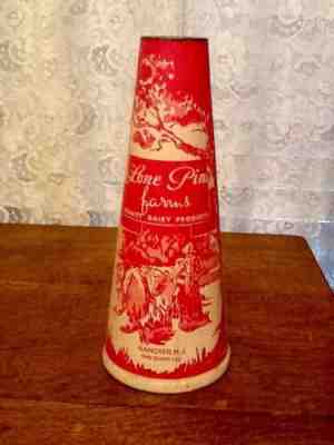 Milk Carton Lone Pine Farms Hanover N.J. Early 1900's Dairy Farm Collectible