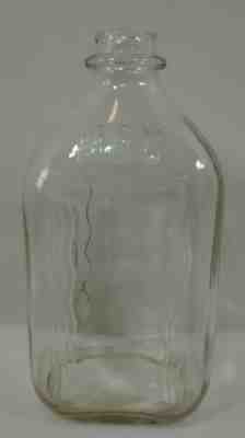 Vintage MBS Indianapolis Milk Dairy Glass Bottle Error Mistake Backwards 