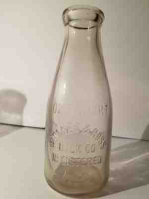 Vintage milk Bottle Moore's and Ross Milk Co quart  Columbus Ohio 