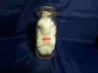 Vintage Broughtons Dairy Half Pint Milk Glass Jar Bottle 