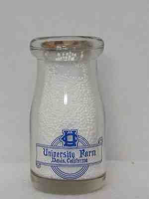 TRPQPT Milk Bottle Dairy Industry Division Davis CA COLLEGE UNIVERSITY UC DAVIS