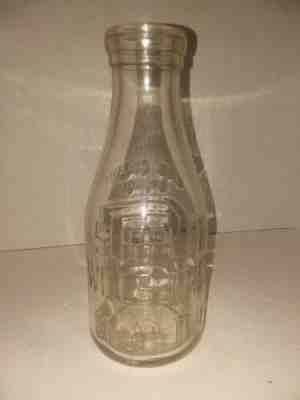 VINTAGE MILK BOTTLE  Supplee Wills-Jones Clean Milk One Quart