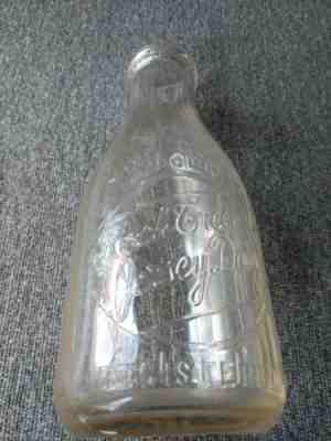 Vintage Rock Creek Jersey Dairy NC One Quart Milk Bottle