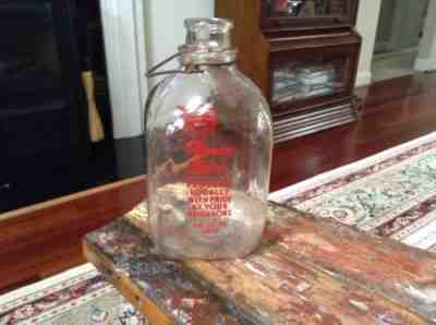 Vintage Rowan Dairy One Gallon Milk Bottle 