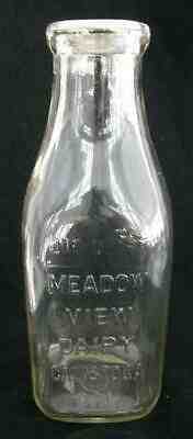 Meadow View Dairy, Calistoga, Cal. Blake-Hart Square Embossed quart