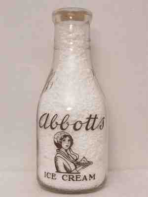 TRPQ Milk Bottle Abbott Abbott's Dairy Philadelphia PA PHILADELPHIA COUNTY 1936