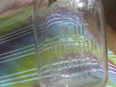 Blue Ribbon Diary Circleville, O.H. One Quart Vintage Milk Bottle