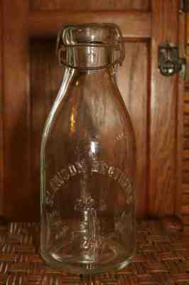 SLAWSON BROTHERS 226 EAST 46-ST NEW YORK CITY NY Tin Top dairy milk bottle TREQ 