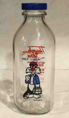 1996 Vintage ACME Merrie Melodies, Warner Brothers Sylvester Milk Bottle