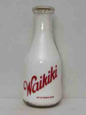 TRPQ Milk Bottle Waikiki Dairy Spokane WA SPOKANE COUNTY 1948 For Exclusive Use