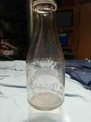 TREQ Meadowbrook Dairy,R.B.Carey Milk Bottle Flemington NJ