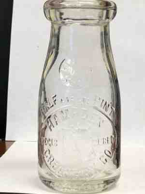 Hampden Registered Creamery Co TREHP Milk Bottle