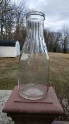 TREQ J E Wilt Farm Dairy Newport Pa Perry County Milk Bottle 