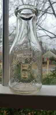 Phillip's Dairy Plum Creek Sunbury PA Pint Milk Bottle