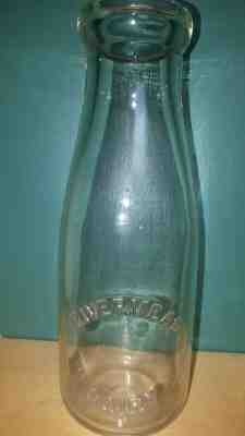 Vintage  old milk bottle Rivermead Dairy Cornwall  Ontario   