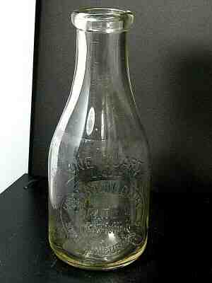 Hughston Dairy Spartanburg SC Grade A Raw Milk Vintage 1952 Bottle