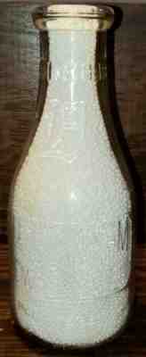 E. B. Brittingham Lewes Dairy DE Delaware one quart milk bottle 1 qt clear glass